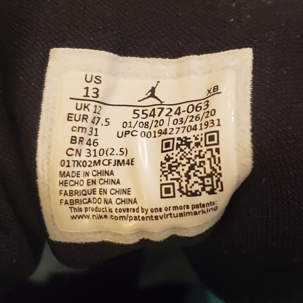Nike‎ Air Jordan 1 Mid 'Grey Aqua'  Sneakers - Picture 7 of 8